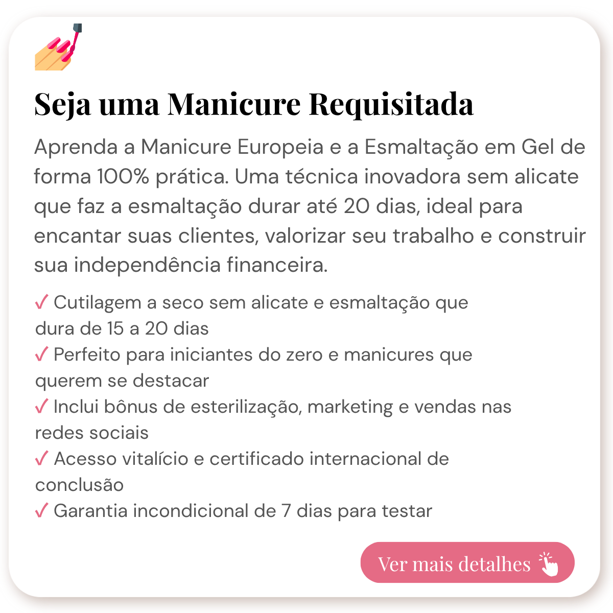 Curso de manicure